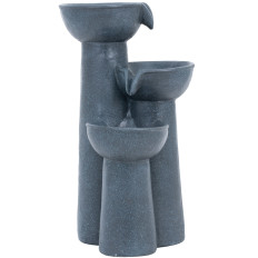 Solar Garden Cascade Fountain med LED Lighting 3 Bowls 3 W