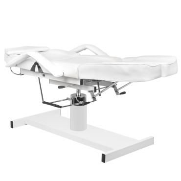 Hydraulisk kosmetikstol A 210c pedicure hvid — fra siden