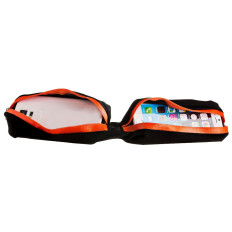 Courroie courante double sachet pour la carte téléphonique - Noir