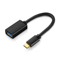 Προσαρμογέας προσαρμογέα OTG καλώδιο με USB 3.0 σε USB-C - Μαύρο