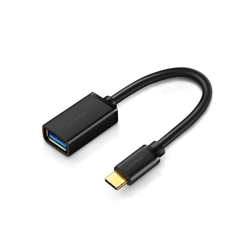 Adapteradapter OTG-kabel med USB 3.0 på USB-C - Sort