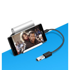 Adaptador Adaptador Cable OTG con USB 3.0 en USB-C - Negro