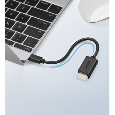 Adapter Adapter OTG-kabel med USB 3.0 på USB-C - Svart