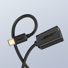 Adapter Adapter OTG-kabel med USB 3.0 på USB-C - Svart