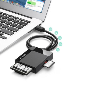 SD / MICRO SD / CF / MS READICKÁ KARTA / MSB 3.0 1M Plug - Black