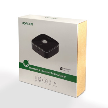 Bluetooth Audio AudimerPter 5.1 APTX 2RCA na 3,5 mm mini Jacka - čierna