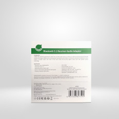 Bluetooth Audio AudiPter 5.1 APTX 2RCA σε 3,5 χιλιοστά μίνι Jack - Μαύρο