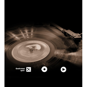 Bluetooth Audio AudiPter 5.1 APTX 2RCA σε 3,5 χιλιοστά μίνι Jack - Μαύρο