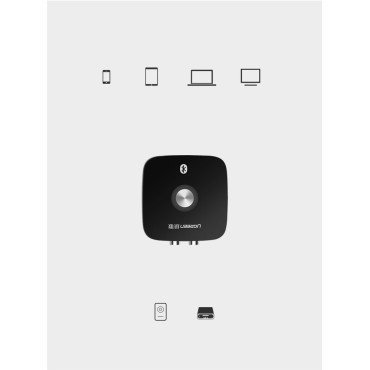 Bluetooth Audio Audipter 5.1 Aptx 2RCA na 3,5mm Mini Jack - črna