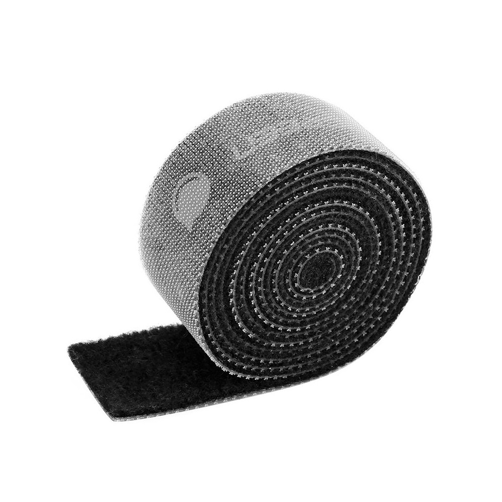 Velcro Tape Rzep Organizer kabeļu kabeļi 2m - melns