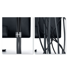 Velcro Tape Rzep Organizer kabeļu kabeļi 2m - melns