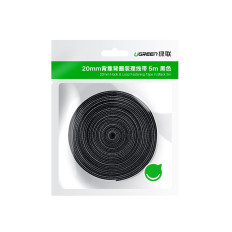 Velcro Tape Rzep Organizer kabeļu kabeļi 2m - melns