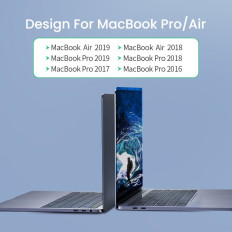 Multifunkcionális hub port a MacBook Pro / Air 2x USB-C USB-C HDMI 3x USB 3.0 - szürke