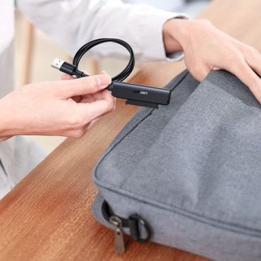 Προσαρμογέας προσαρμογέα HDD SSD 2.5 '' SATA III 3.0 Προσαρμογέας κίνησης στο USB-C - Μαύρο