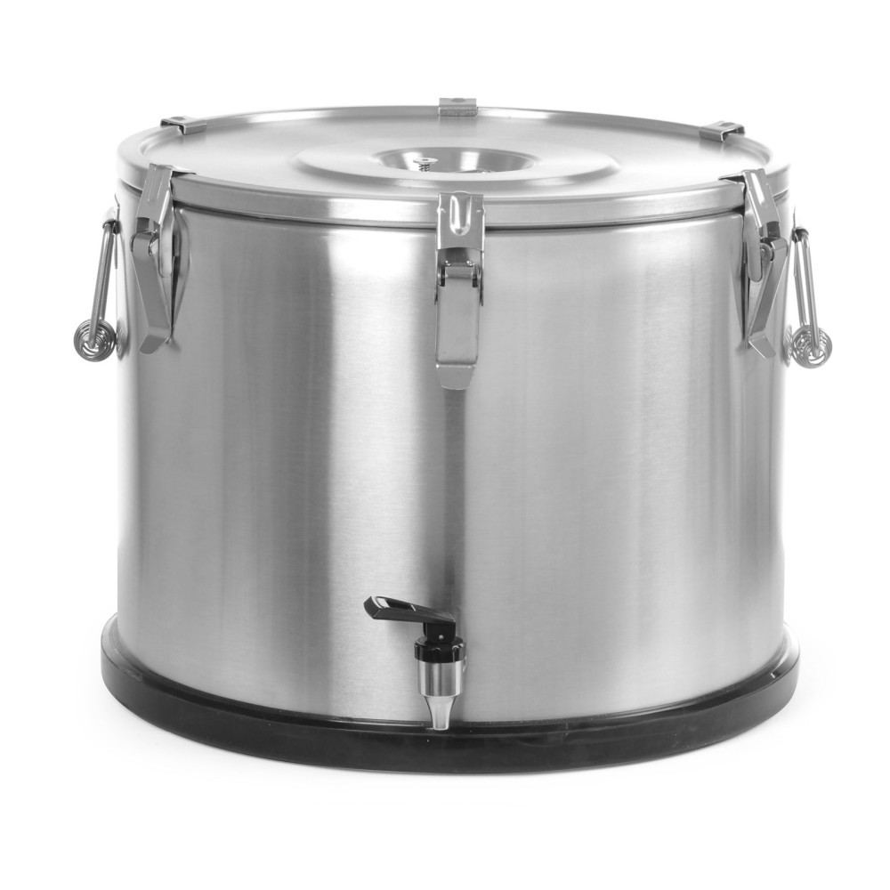 Thermische containerstalen thermos met een artikelvervoer 50L - Hendi 710333 Thermische containerstalen thermos met een artikelvervoer 50L - Hendi 710333