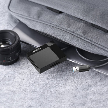 SD / MICRO SD / CF / MS Memory Card Reader / MSB 3.0 - Svart plugg