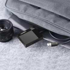 SD / MICRO SD / CF / MS Memory Card Reader / MSB 3.0 - Svart plugg