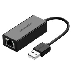 Zunanji LAN RJ45 Omrežna kartica - USB 2.0 MBPS - črna