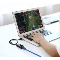 Väline LAN RJ45 võrgukaart - USB 2.0 100 Mbps - must