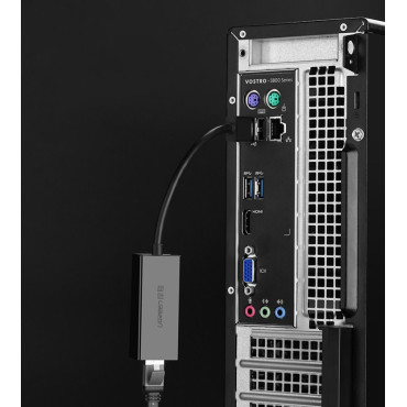 Ārējais LAN RJ45 tīkla karte - USB 2.0 100 Mbps - melns