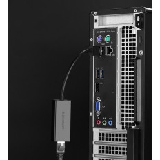 Ārējais LAN RJ45 tīkla karte - USB 2.0 100 Mbps - melns