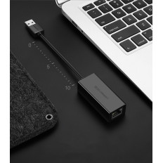 Ārējais LAN RJ45 tīkla karte - USB 2.0 100 Mbps - melns