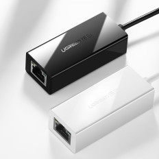 Zunanji LAN RJ45 Omrežna kartica - USB 2.0 MBPS - črna