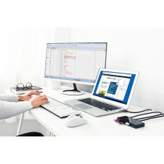 Prekidač kutija prekidač 4x USB 3.2 Gen 1 USB Distributer za dva računala - Crna