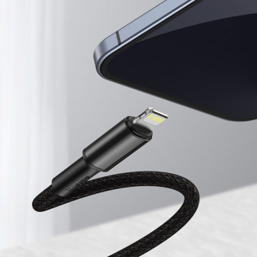 Kabel tråd för iPhone USB-C - Lightning Quick Loading 20W 1M - Svart