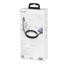 Kabel USB-C kabel - USB-C Hitro nalaganje 100W 2M - Celotna črna