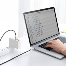 Kabel USB-C-kabel - USB-C Cafefule Metal Data Power Leverans 100W 2M - Svart