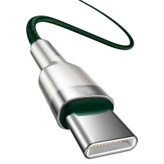 Cable USB-C cable - USB-C Cafule Metal Data Power Delivery 100W 2M - Green