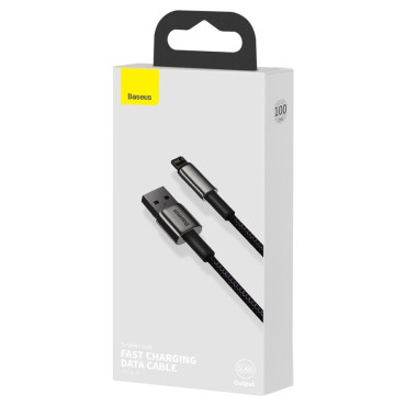 Kabelkabel i iPhone USB IPLOCE - Lightning 1M - Hela Black