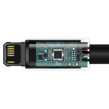 Kabelkabel i iPhone USB IPLOCE - Lightning 1M - Hela Black