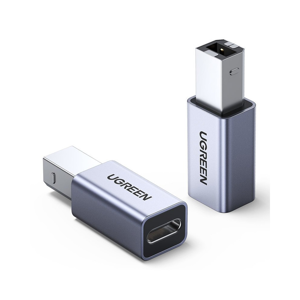 Adaptér Adaptér ZO USB-C na USB-B na diskovú tlačiareň - sivá