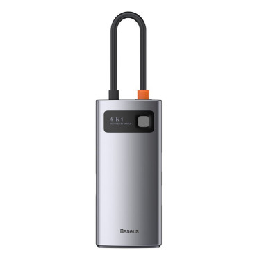4IN1 Multifunkčný náboj Kovový Gleeam USB-C pre USB-C Power Dodanie HDMI USB 3.2 USB 2.0