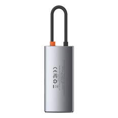 4IN1 Multifunkčný náboj Kovový Gleeam USB-C pre USB-C Power Dodanie HDMI USB 3.2 USB 2.0