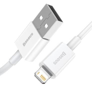 Câble supérieur pour iPhone USB - Lightning 1.5m - blanc