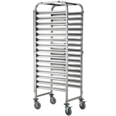 Stålvagn för transport av ett bageriblad 15 x 60x40cm - Hendi 810651