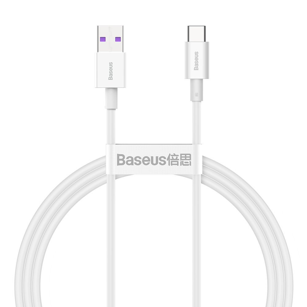 Superior USB-kabel - USB-C 66W 6A 1M - Vit