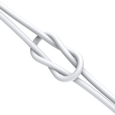 Geresnis USB kabelis - USB-C 66W 6A 1m - balta