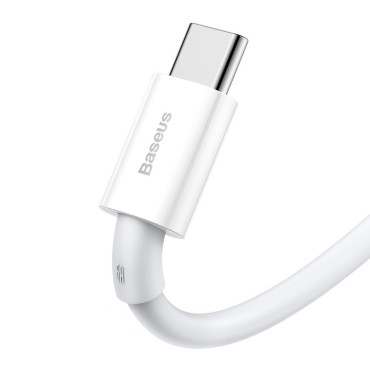 Kabel Superior USB-kabel - USB-C 66W 6A 2M - Vit