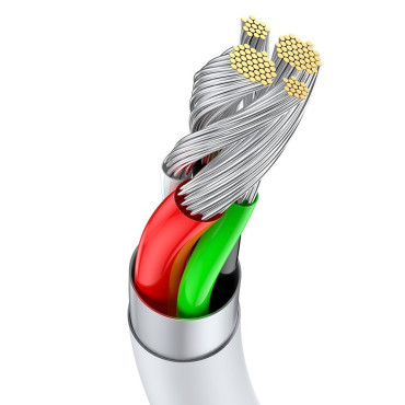 Kabel Superior USB-kabel - USB-C 66W 6A 2M - Vit