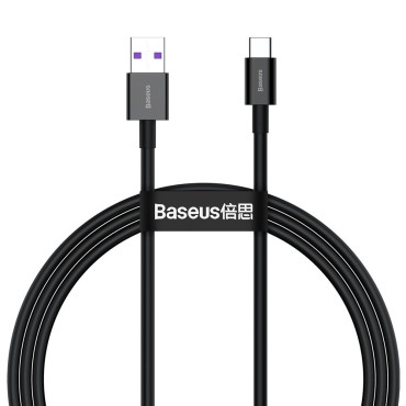 Καλώδιο Superior καλώδιο για Huawei USB - USB-C 11V / 6A Supercharing 1m - Μαύρο