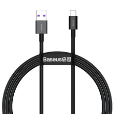 Kabel Superior Kabel för Huawei USB - USB-C 11V / 6A Super CHARGE 1M - Svart
