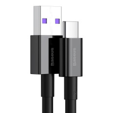 Kabel Superior Kabel för Huawei USB - USB-C 11V / 6A Super CHARGE 1M - Svart