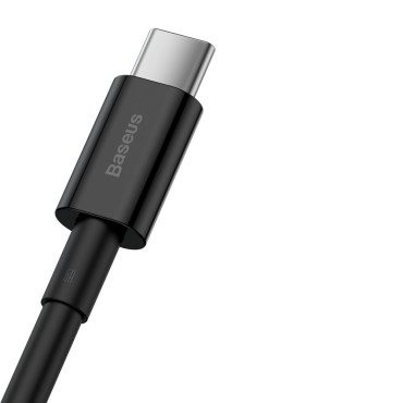 Kabel Superior Kabel voor Huawei USB - USB-C 11V / 6A Supercharge 1M - Zwart