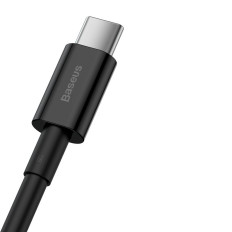 Kabel Superior Kabel för Huawei USB - USB-C 11V / 6A Super CHARGE 1M - Svart