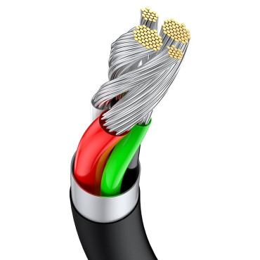 Kabel-Superior-Kabel für Huawei usb - USB-C 11V / 6A Superladung 1M - Schwarz