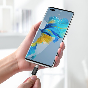 Kabel Superior Kabel för Huawei USB - USB-C 11V / 6A Super CHARGE 1M - Svart